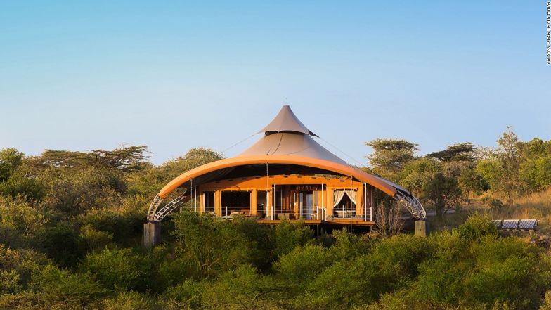Mahali Mzuri. The architecture alone makes this wilderness retreat a standout, a dozen futuristic "tents" designed and fabricated by Nairobi-based canvas maestro Jan Allen and rustic chic interiors by London's Real Studios. 
